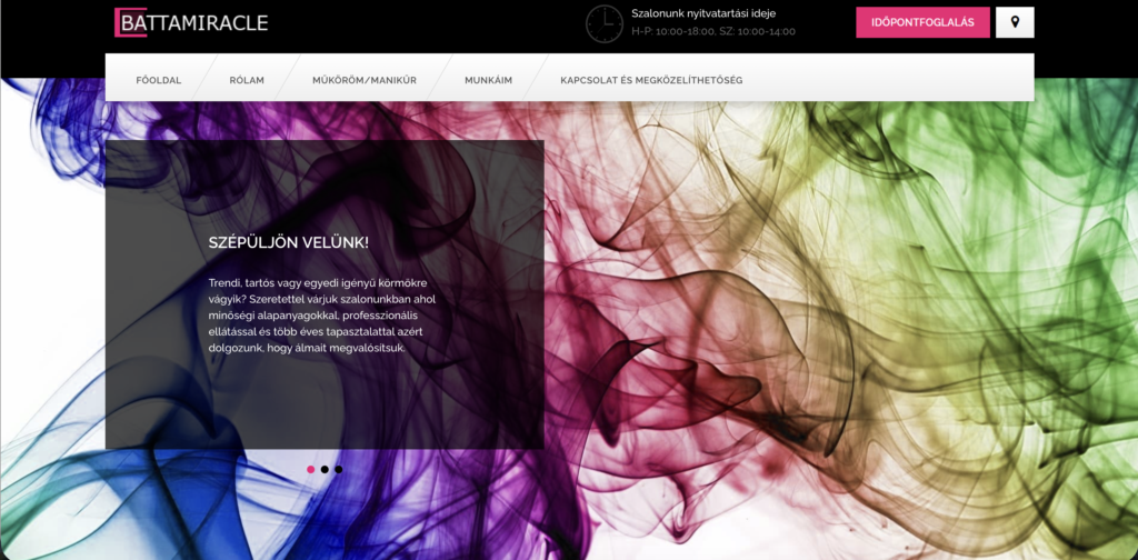 BattaMiracle online időpontfoglaló rendszer – Athalie Consulting