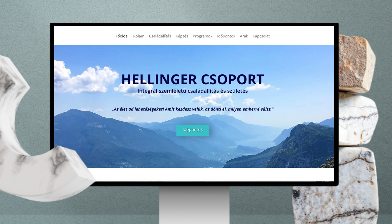 Hellingercsoport.hu WordPress weboldal – Athalie Consulting