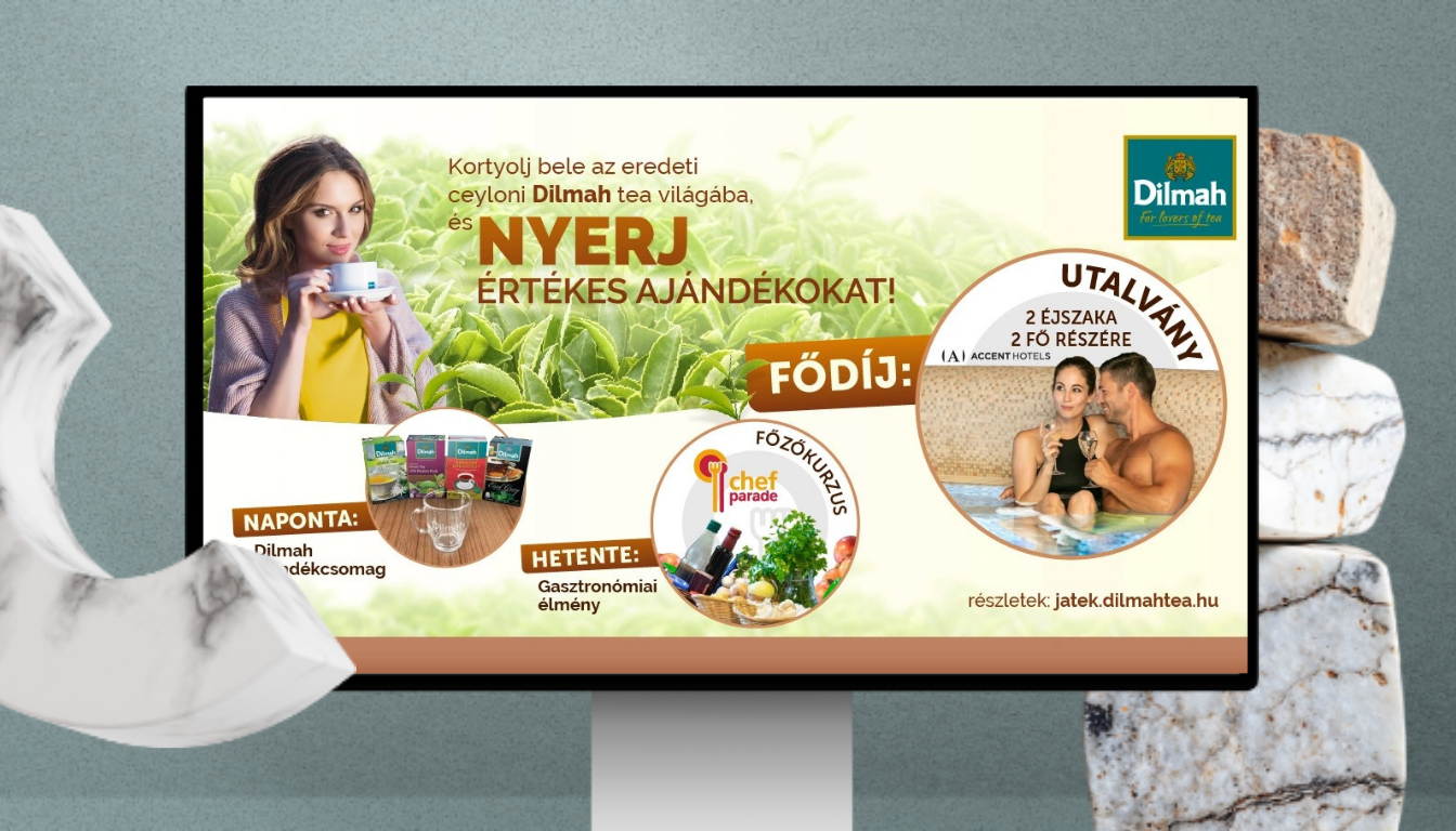 Dilmah nyereményjáték weboldal készítés – Athalie Consulting